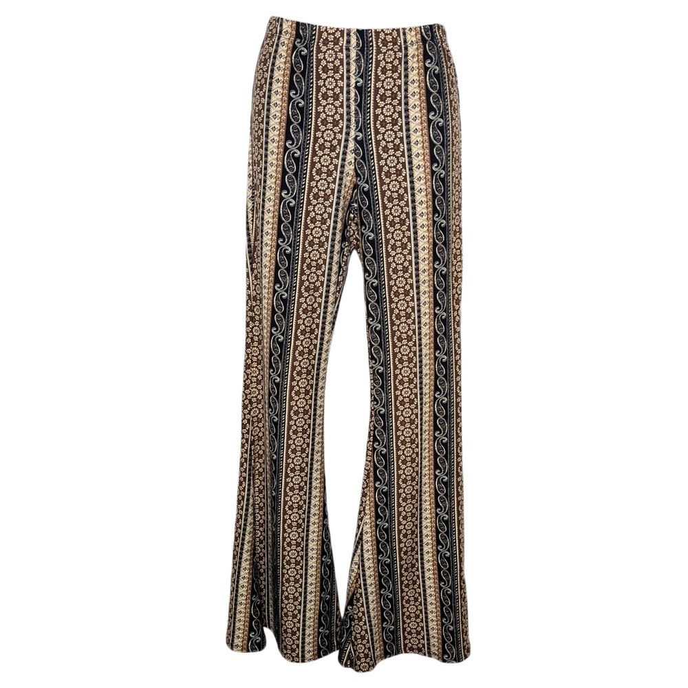 Bohemian Striped Wide-Leg Pants